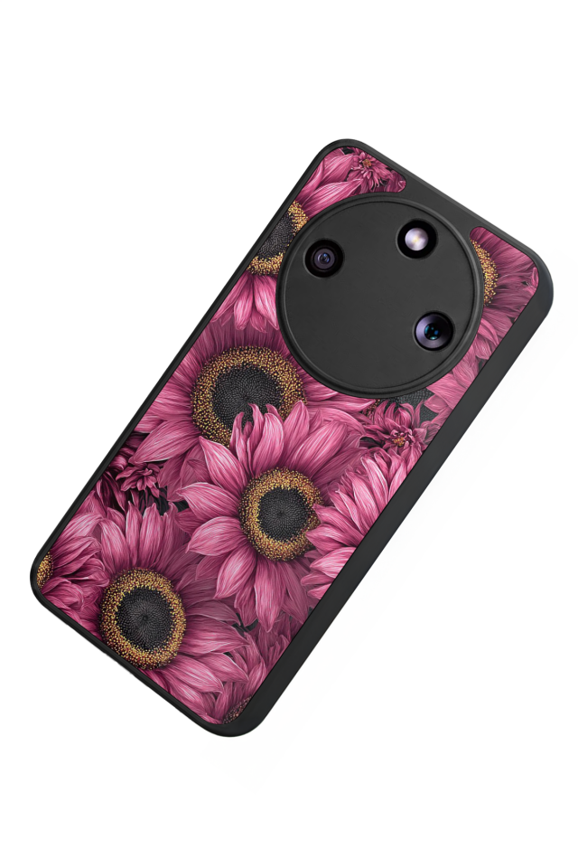 Honor Magic 8 Lite Uyumlu Cicek Tasarımlı Glossy Premium Kılıf