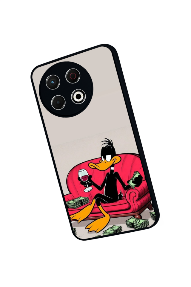 Tecno Spark 30 Pro Uyumlu Kiraz Tasarımlı Glossy Premium Kılıf