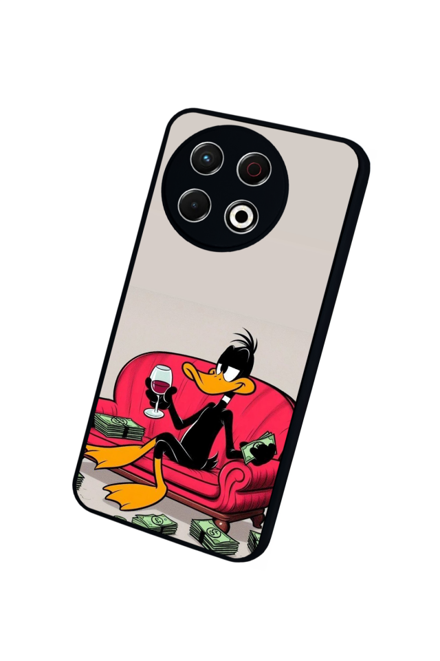 Tecno Spark 30 Pro Uyumlu Kiraz Tasarımlı Glossy Premium Kılıf