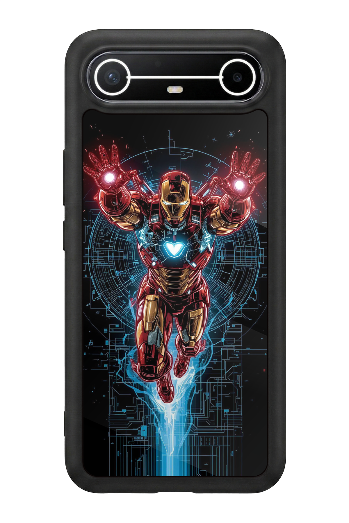 Tecno Spark Slim 5G Uyumlu Iron Man ( Demir Adam ) Tasarımlı Glossy Premium Kılıf