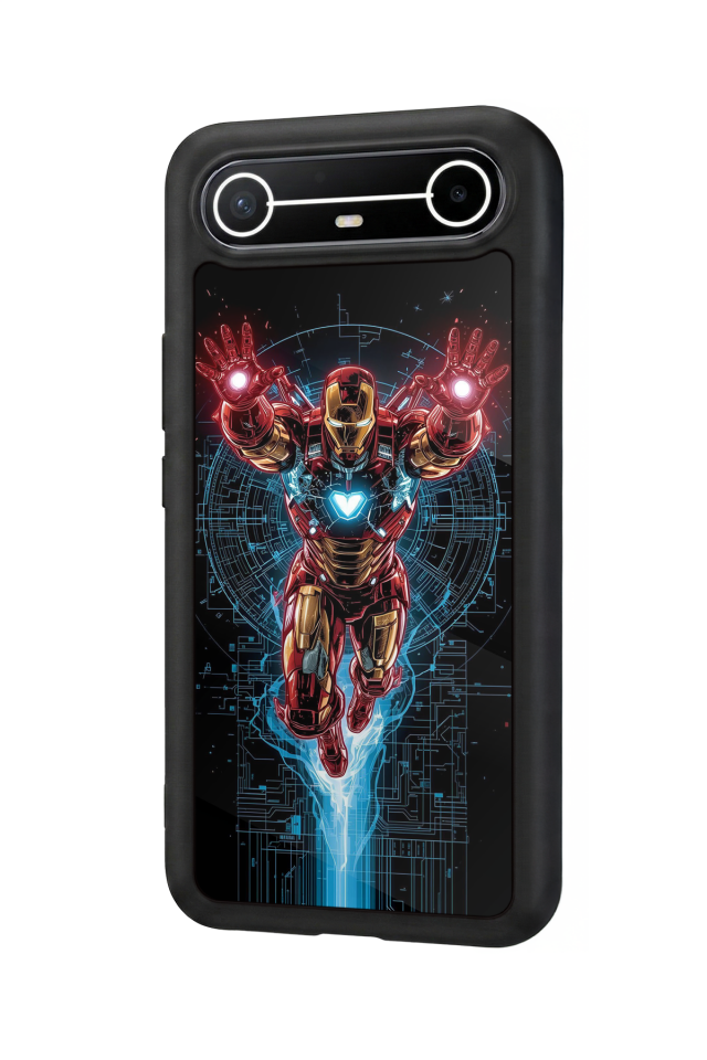 Tecno Spark Slim 5G Uyumlu Iron Man ( Demir Adam ) Tasarımlı Glossy Premium Kılıf