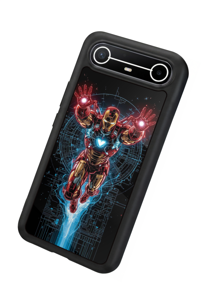 Tecno Spark Slim 5G Uyumlu Iron Man ( Demir Adam ) Tasarımlı Glossy Premium Kılıf