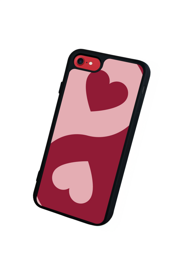 iPhone 8 Uyumlu Kalp Love Tasarımlı Glossy Premium Kılıf