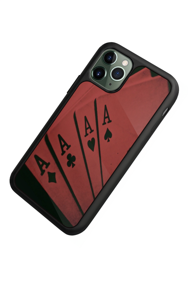 iPhone 11 Pro Max Uyumlu Kart Tasarımlı Glossy Premium Kılıf