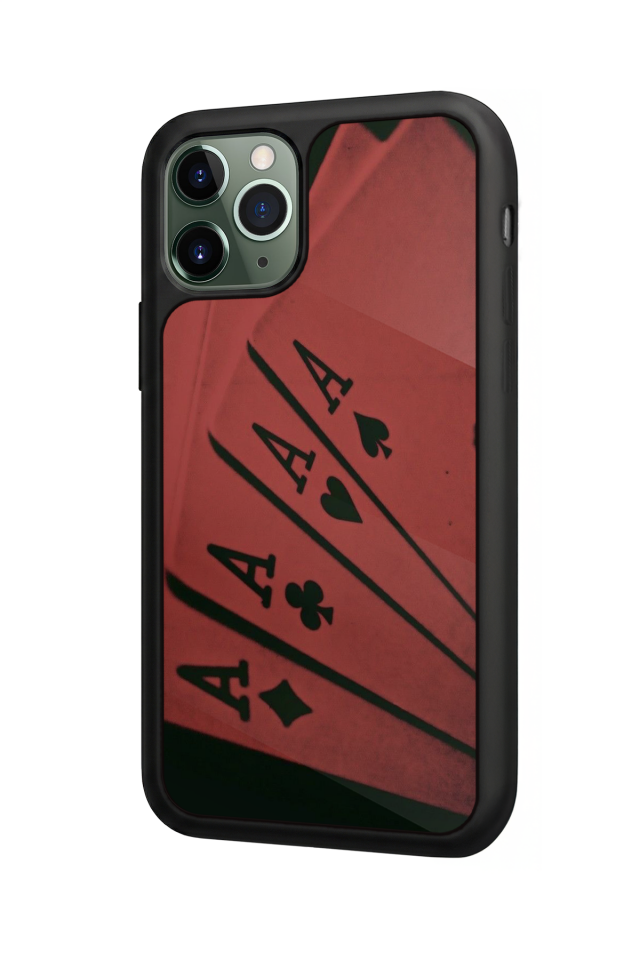 iPhone 11 Pro Max Uyumlu Kart Tasarımlı Glossy Premium Kılıf