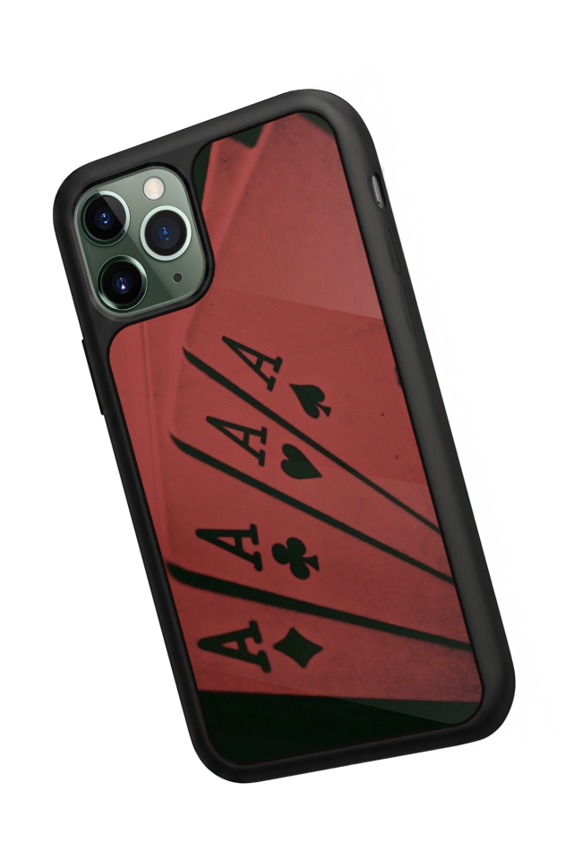 iPhone 11 Pro Max Uyumlu Kart Tasarımlı Glossy Premium Kılıf