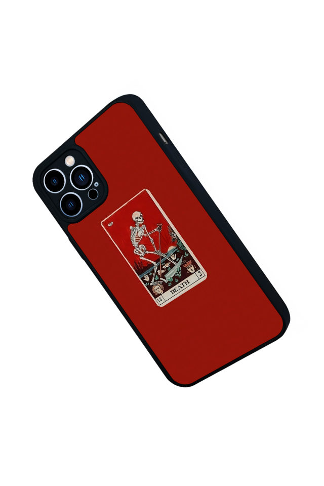 iPhone 12 Pro Max Uyumlu Kirmizi Tasarımlı Glossy Premium Kılıf