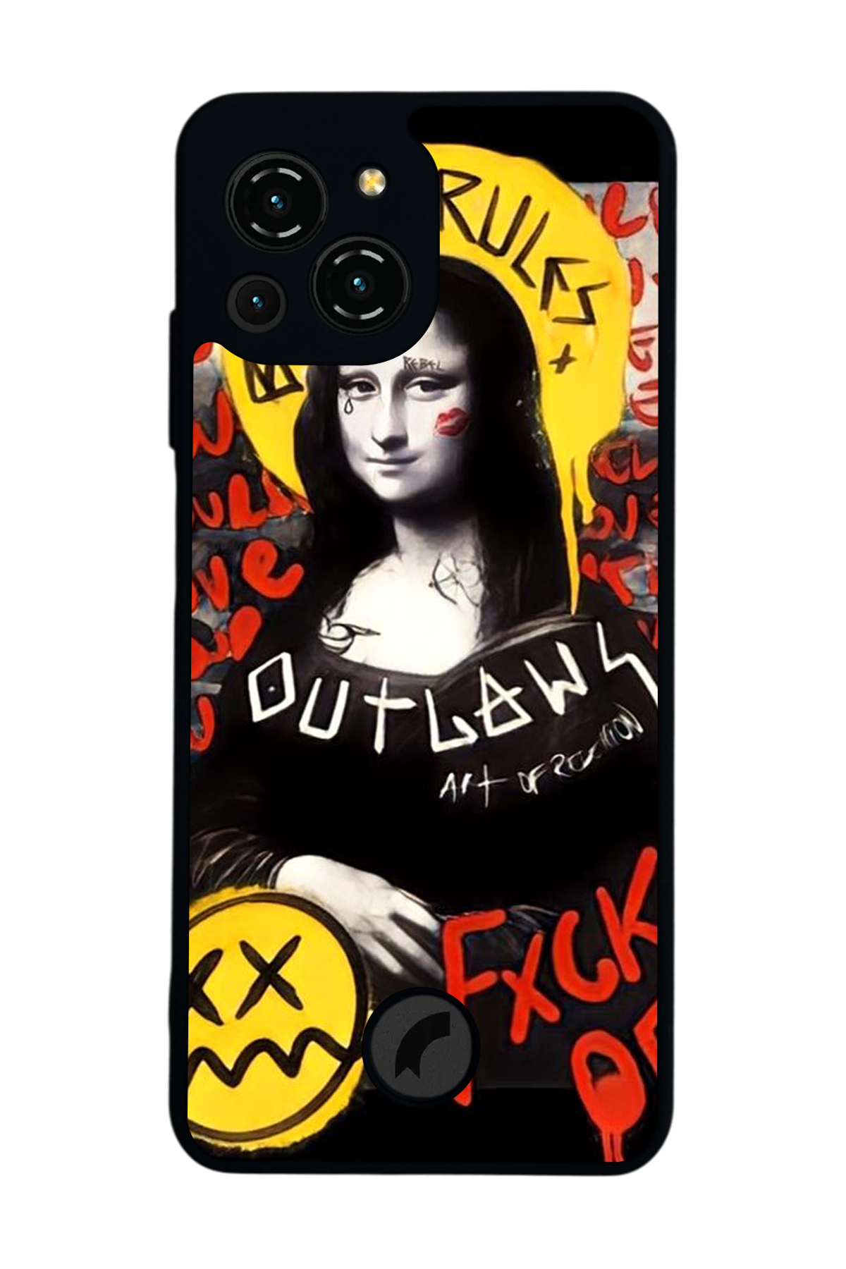 Reeder S23 Pro Max Uyumlu Monalisa Tasarımlı Glossy Premium Kılıf