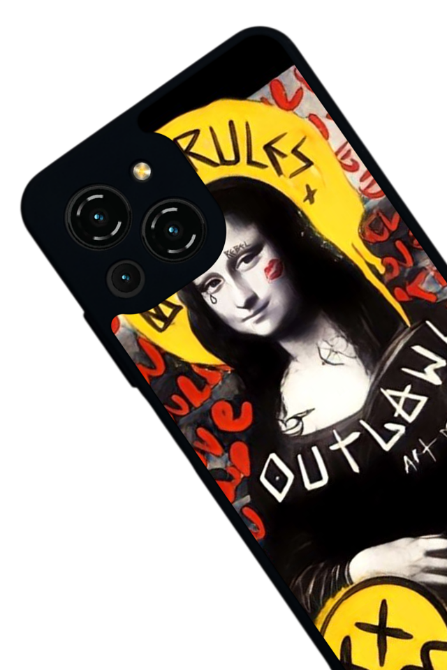 Reeder S23 Pro Max Uyumlu Monalisa Tasarımlı Glossy Premium Kılıf