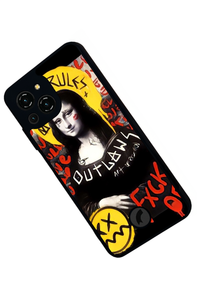 Reeder S23 Pro Max Uyumlu Monalisa Tasarımlı Glossy Premium Kılıf