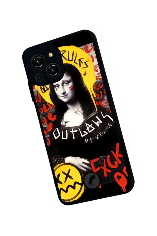 Reeder S23 Pro Max Uyumlu Monalisa Tasarımlı Glossy Premium Kılıf