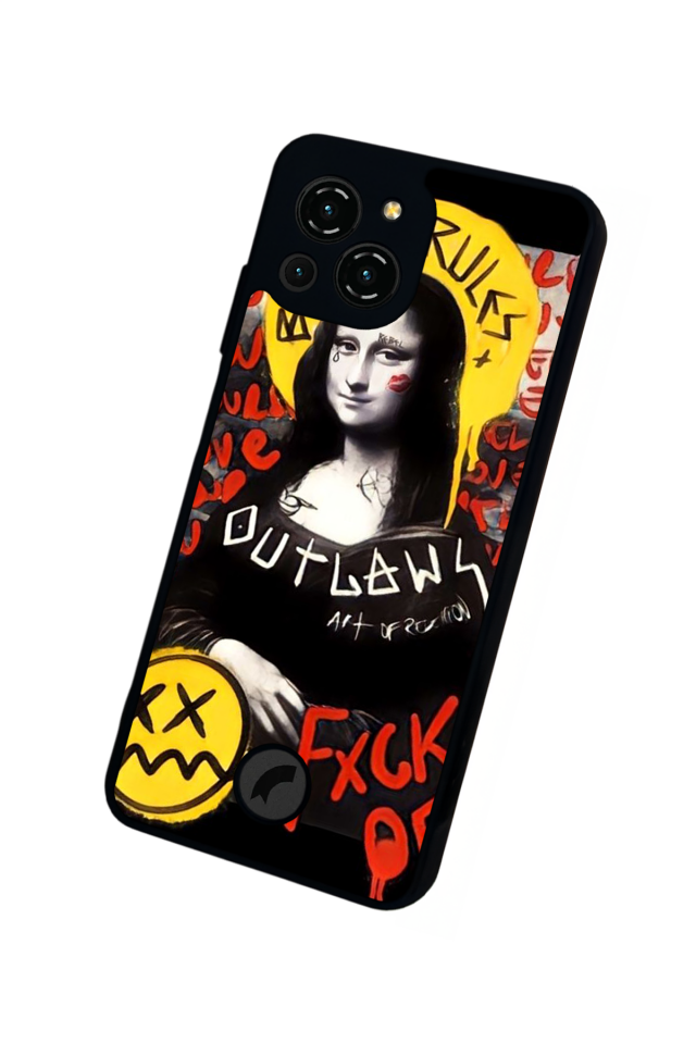 Reeder S23 Pro Max Uyumlu Monalisa Tasarımlı Glossy Premium Kılıf