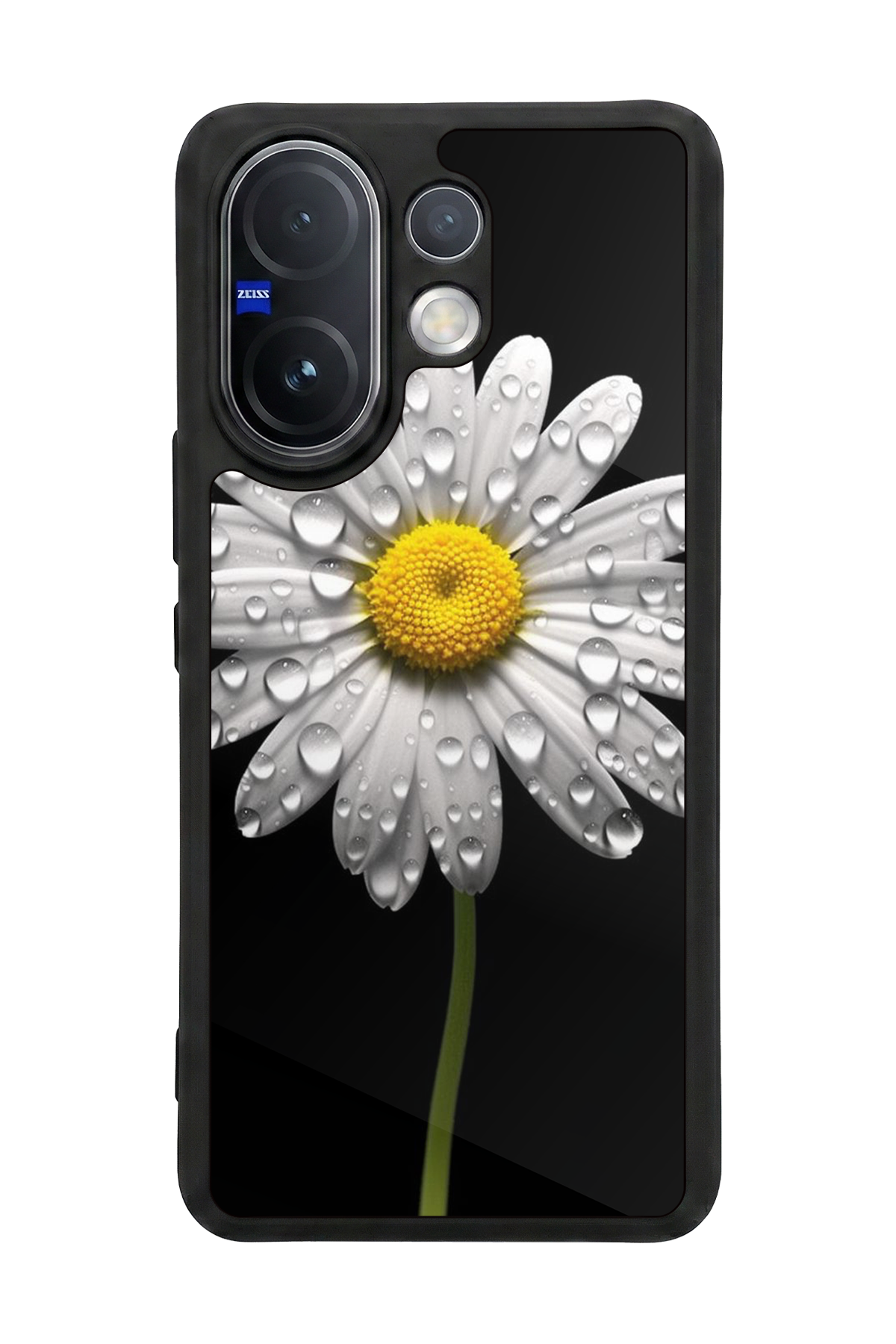 Vivo V60 Uyumlu Papatya Tasarımlı Glossy Premium Kılıf