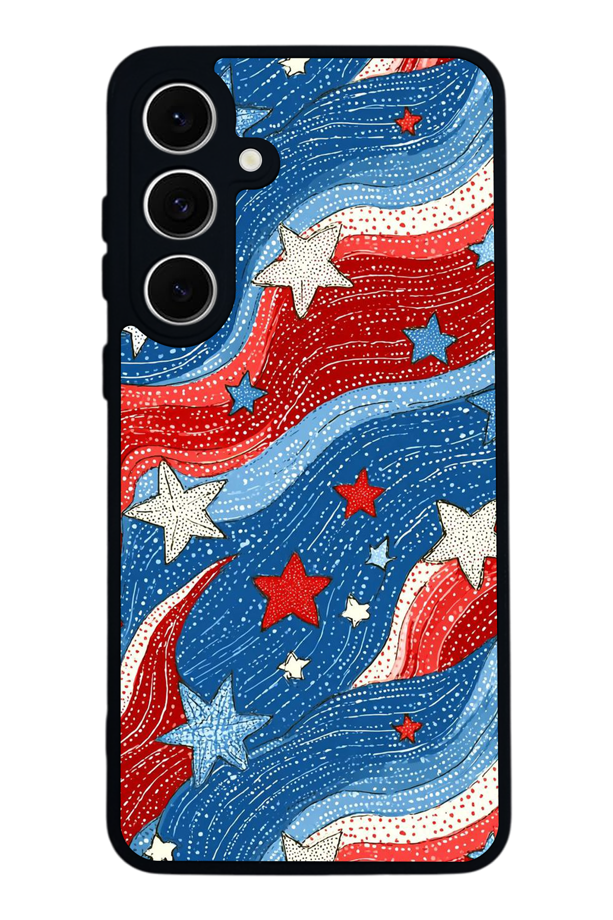 Samsung Galaxy A16 Uyumlu Retro Yildizlar Tasarımlı Glossy Premium Kılıf