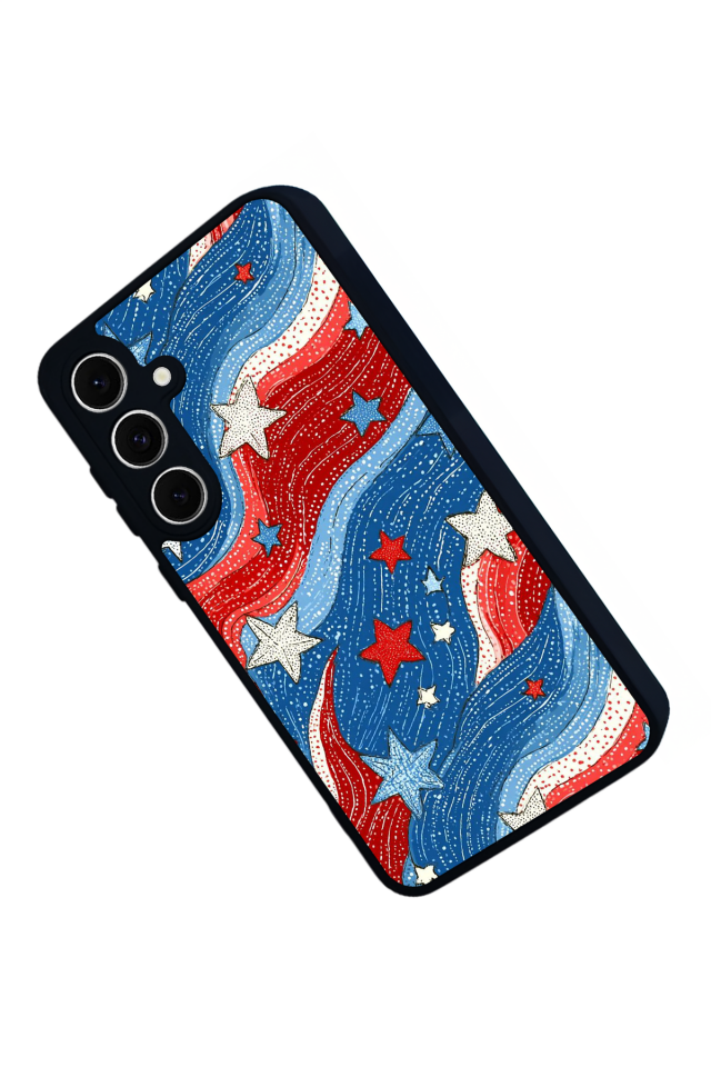 Samsung Galaxy A16 Uyumlu Retro Yildizlar Tasarımlı Glossy Premium Kılıf