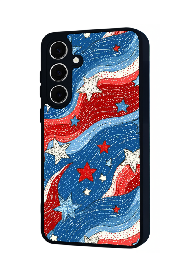 Samsung Galaxy A16 Uyumlu Retro Yildizlar Tasarımlı Glossy Premium Kılıf