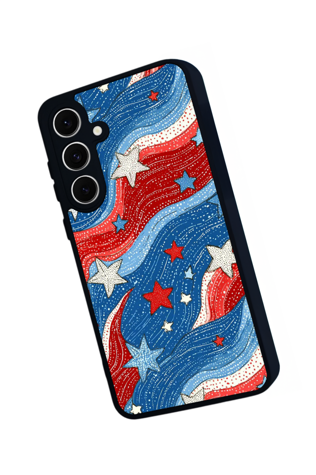 Samsung Galaxy A16 Uyumlu Retro Yildizlar Tasarımlı Glossy Premium Kılıf