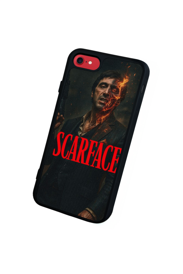 iPhone 7 Uyumlu Scarface Tasarımlı Glossy Premium Kılıf