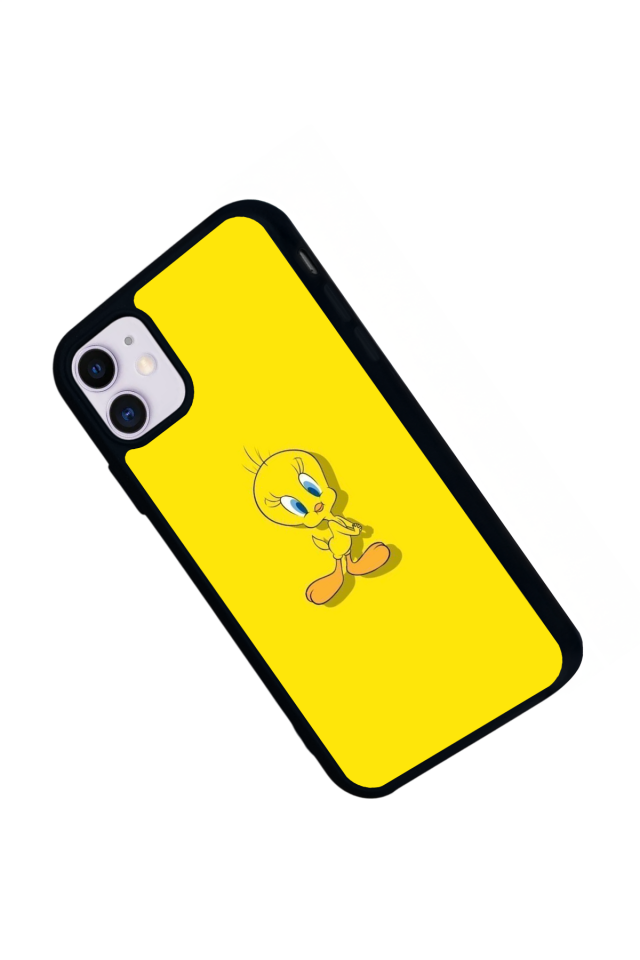 iPhone 11 Uyumlu Tweety Tasarımlı Glossy Premium Kılıf