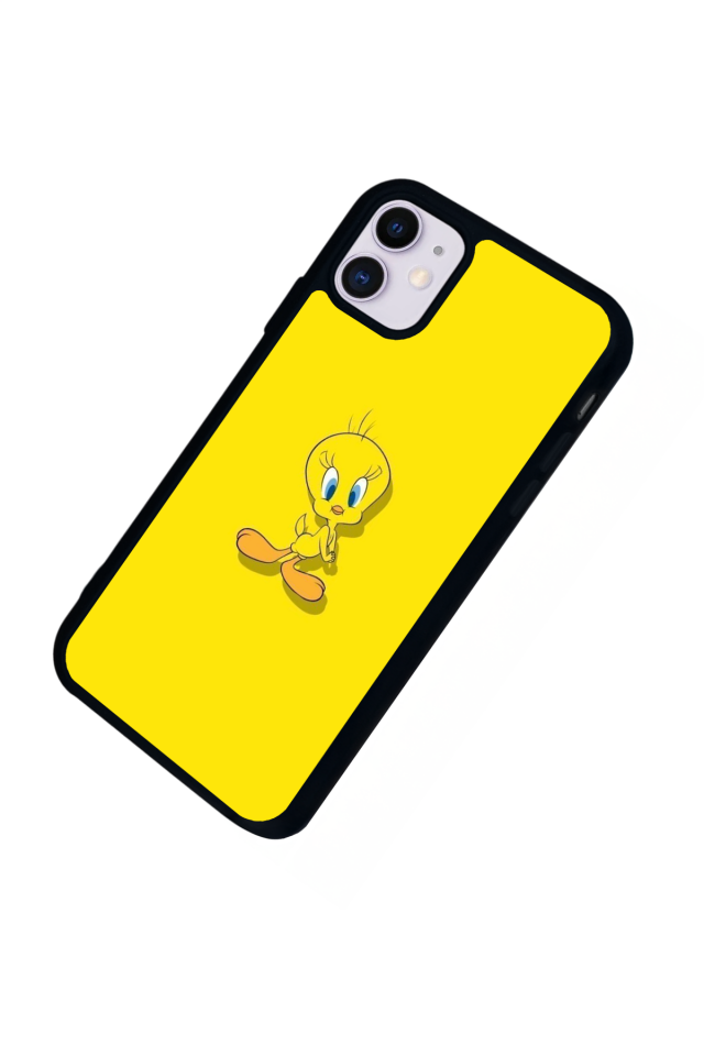 iPhone 11 Uyumlu Tweety Tasarımlı Glossy Premium Kılıf