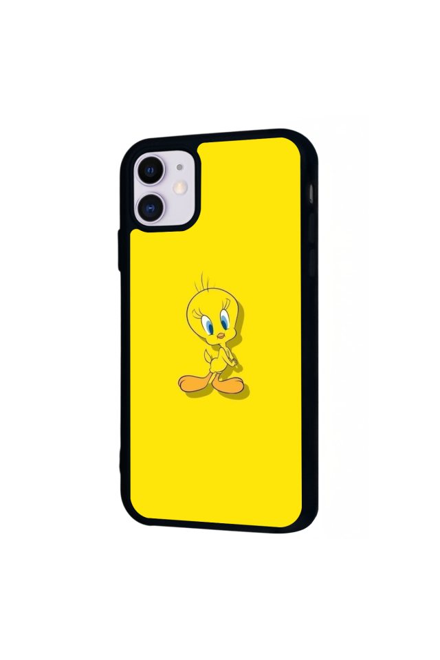 iPhone 11 Uyumlu Tweety Tasarımlı Glossy Premium Kılıf