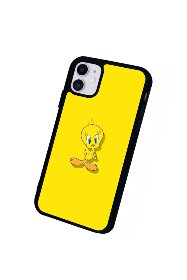 iPhone 11 Uyumlu Tweety Tasarımlı Glossy Premium Kılıf