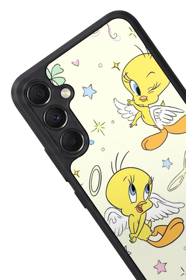 Samsung Galaxy M34 Uyumlu Tweety Tasarımlı Glossy Premium Kılıf