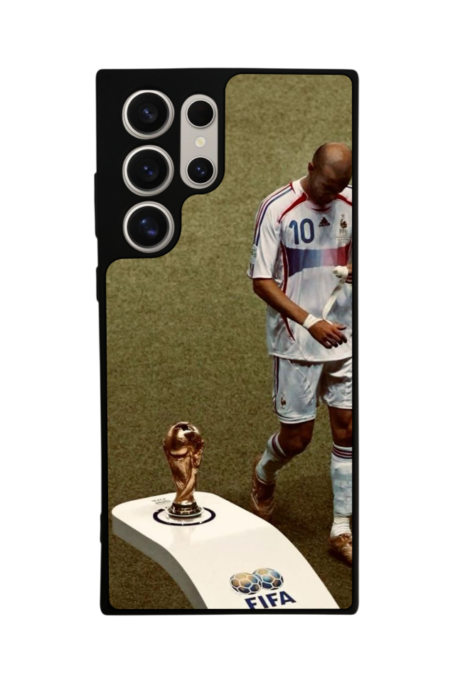 Samsung Galaxy S23 Ultra Uyumlu Zidane Tasarımlı Glossy Premium Kılıf