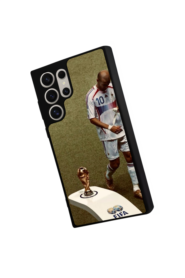 Samsung Galaxy S23 Ultra Uyumlu Zidane Tasarımlı Glossy Premium Kılıf