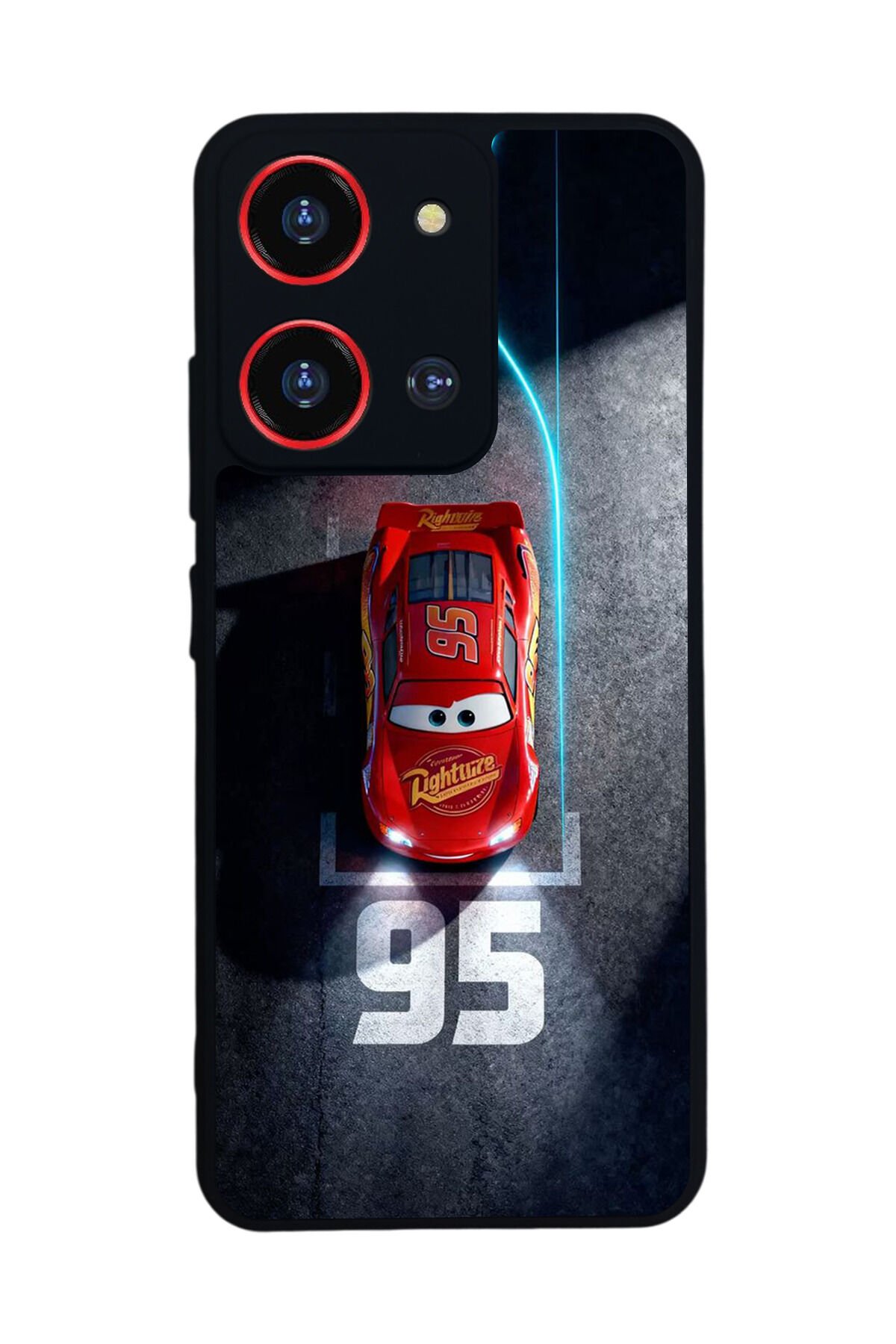 Reeder S19 Max Pro S 108MP Uyumlu Simsek McQueen Tasarımlı Glossy Premium Kılıf