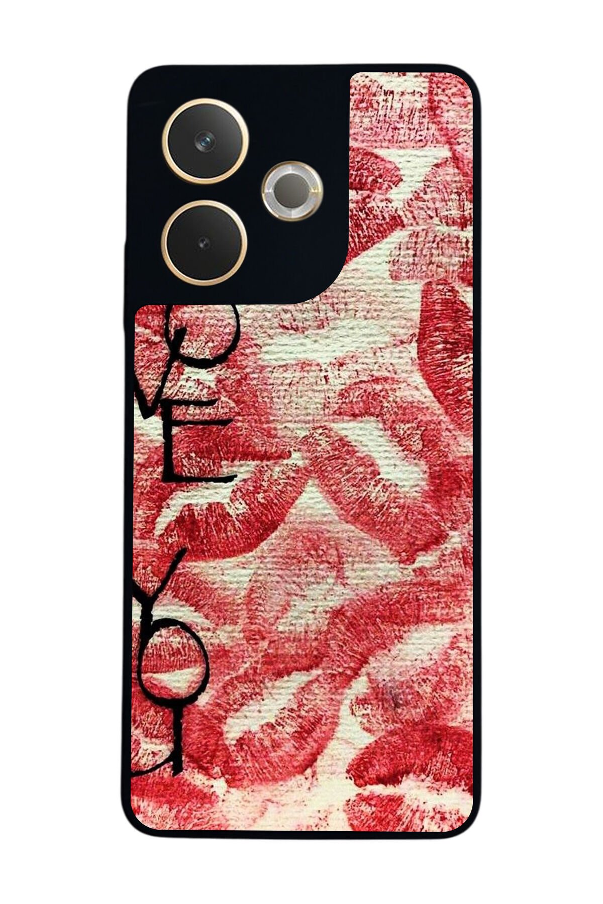 Oppo A5 Pro Uyumlu Dudak Tasarımlı Glossy Premium Kılıf