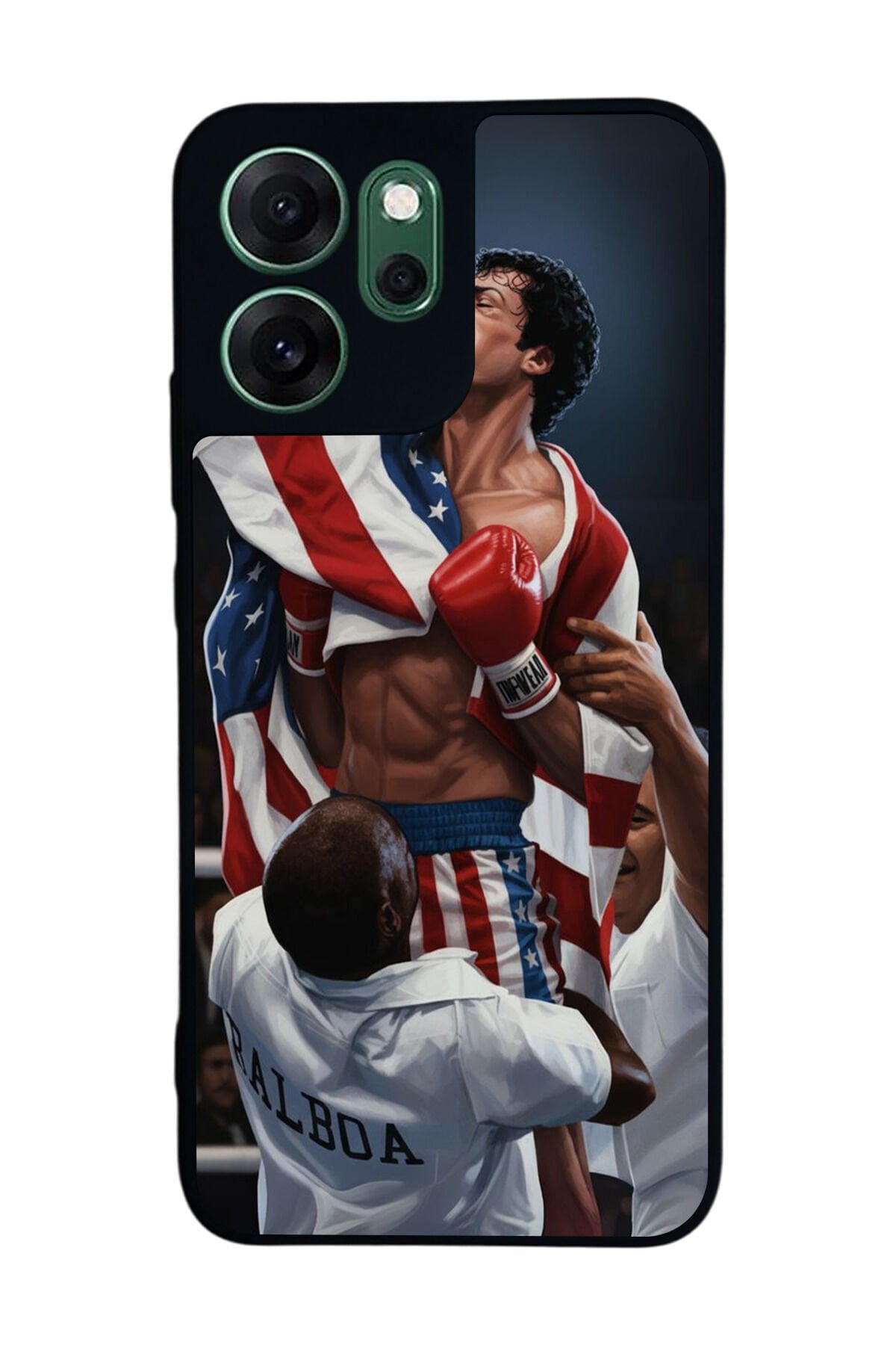 Oppo Reno 14F Uyumlu Rocky Tasarımlı Glossy Premium Kılıf