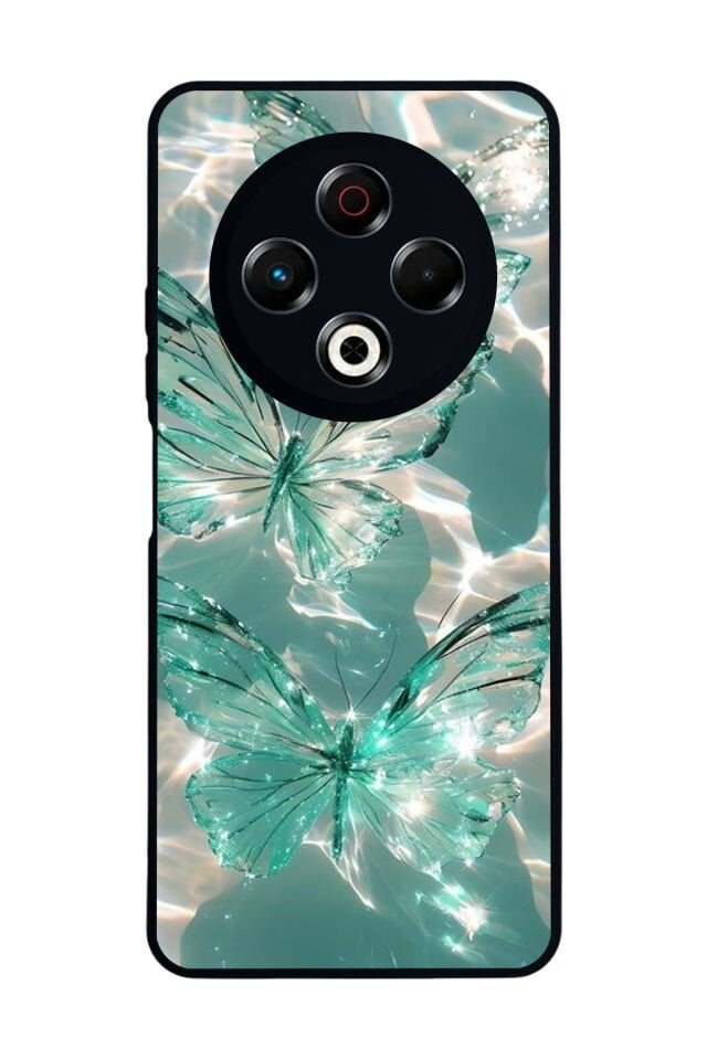 Tecno Spark 30 Uyumlu Kelebek Tasarımlı Glossy Premium Kılıf