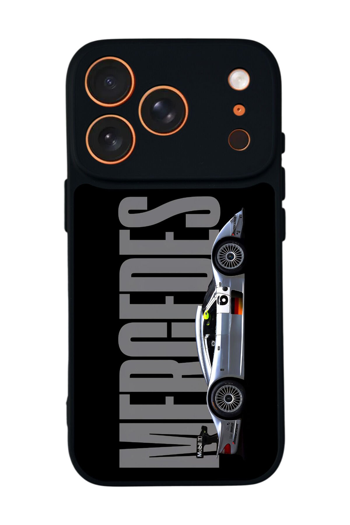 iPhone 17 Pro Uyumlu Mercedes Tasarımlı Glossy Premium Kılıf