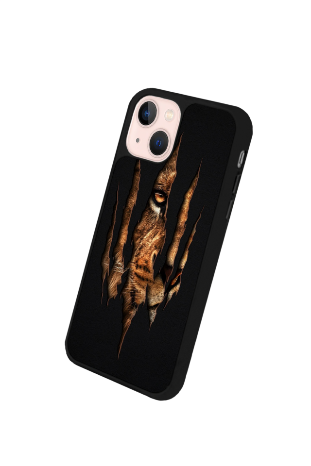 iPhone 13 Mini Uyumlu Aslan Tasarımlı Glossy Premium Kılıf