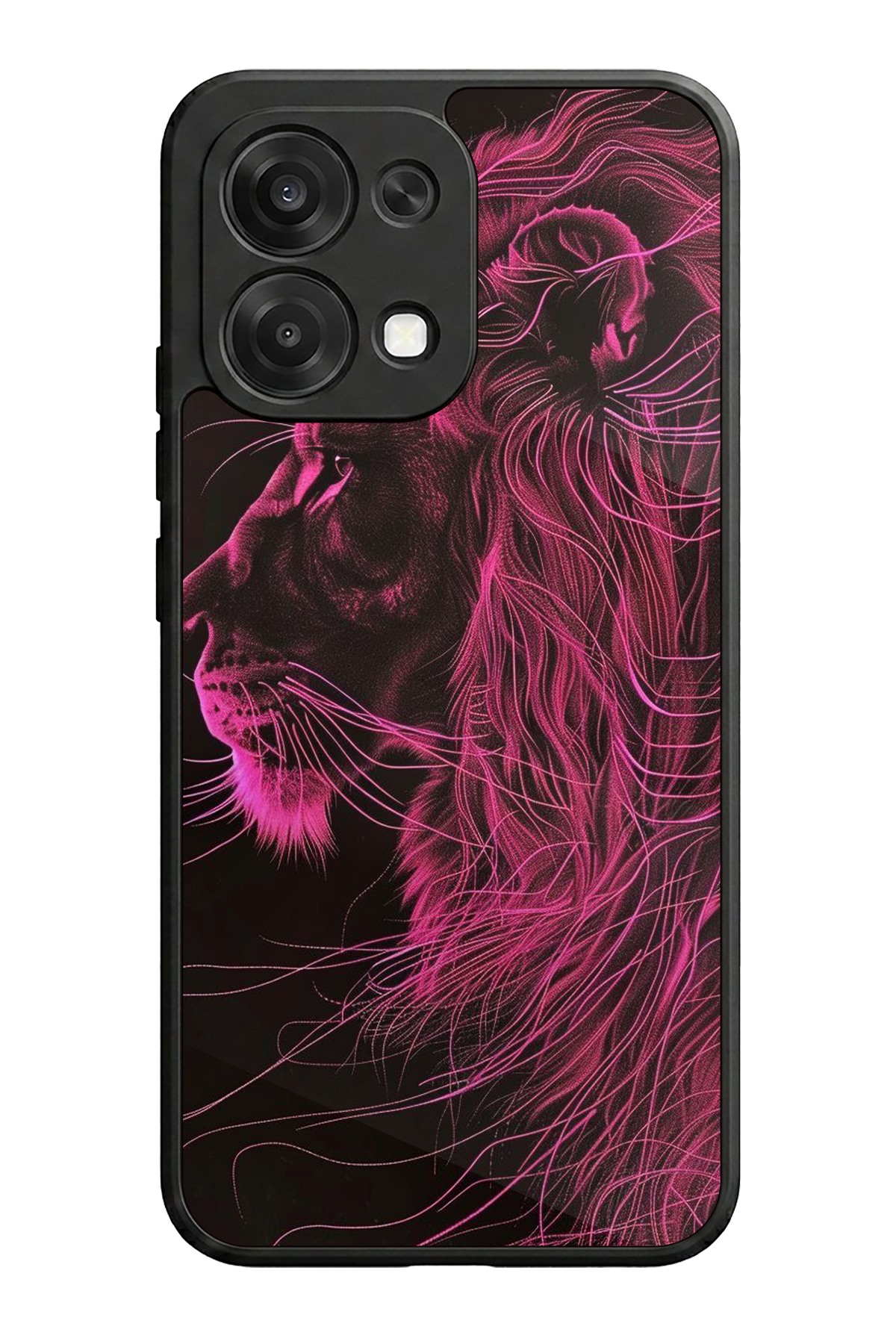 Oppo A6 Pro Uyumlu Aslan Tasarımlı Glossy Premium Kılıf