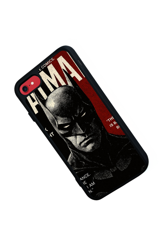 iPhone SE Uyumlu Batman Tasarımlı Glossy Premium Kılıf