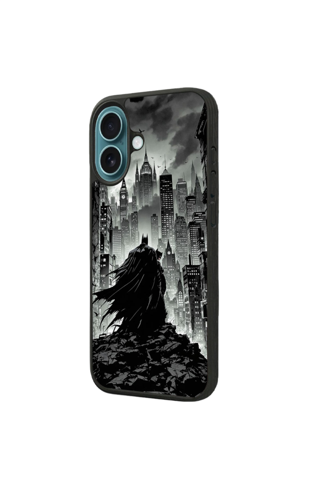 iPhone 16 Plus Uyumlu Batman Tasarımlı Glossy Premium Kılıf