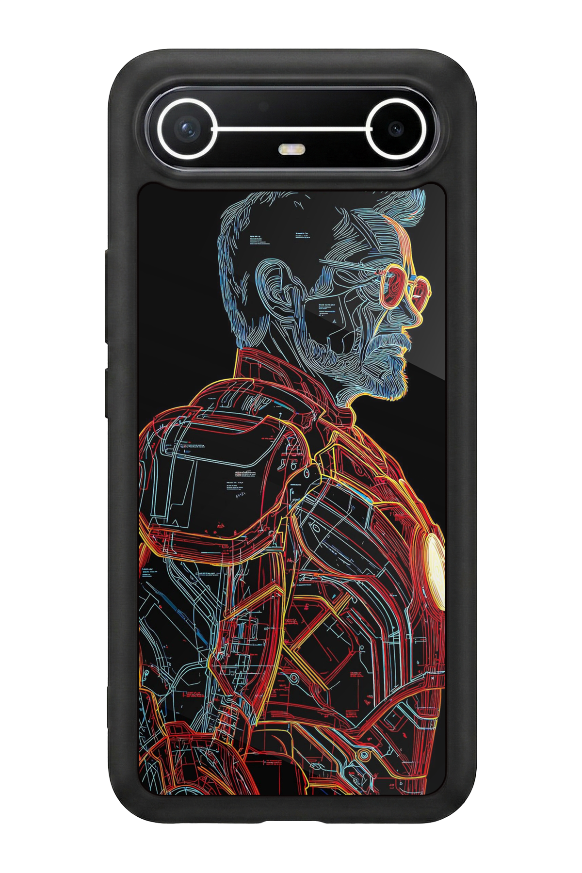Tecno Spark Slim 5G Uyumlu Iron Man ( Demir Adam ) Tasarımlı Glossy Premium Kılıf