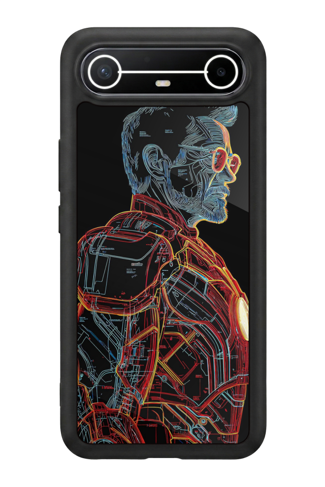 Tecno Spark Slim 5G Uyumlu Iron Man ( Demir Adam ) Tasarımlı Glossy Premium Kılıf