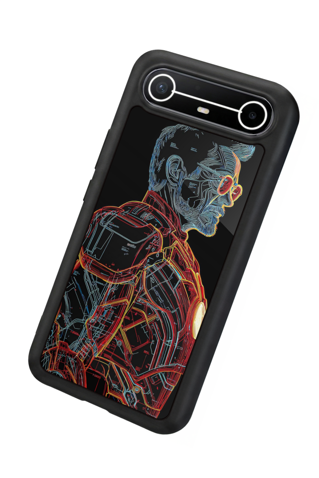 Tecno Spark Slim 5G Uyumlu Iron Man ( Demir Adam ) Tasarımlı Glossy Premium Kılıf