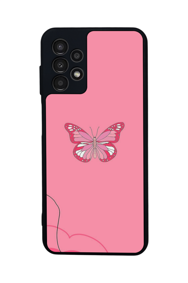 Samsung Galaxy A23 Uyumlu Kelebek Tasarımlı Glossy Premium Kılıf