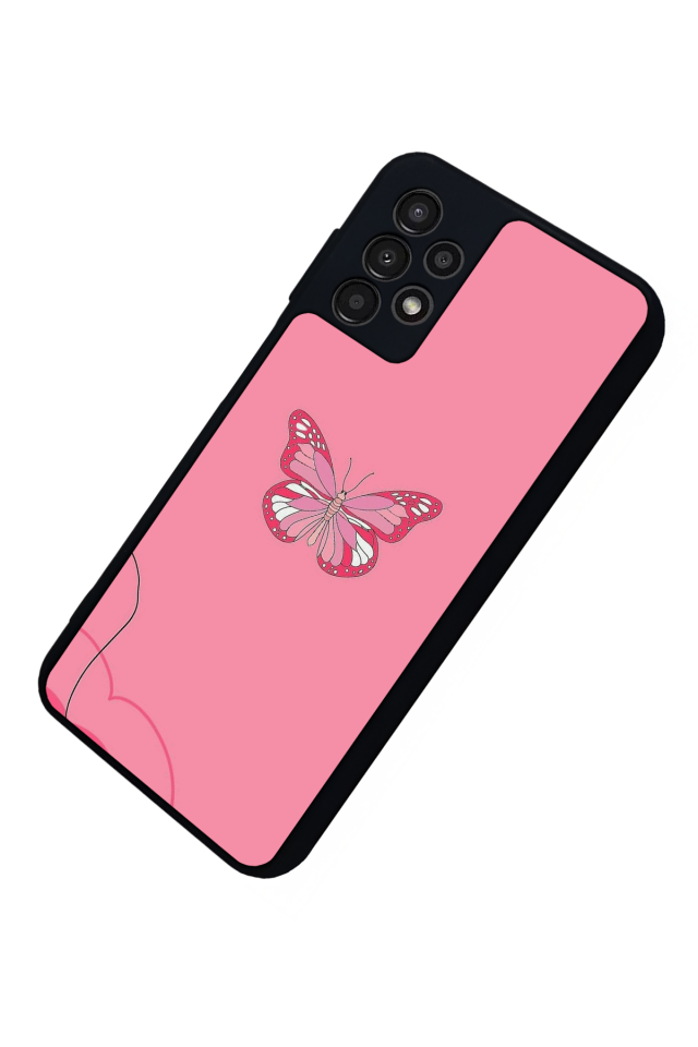 Samsung Galaxy A23 Uyumlu Kelebek Tasarımlı Glossy Premium Kılıf