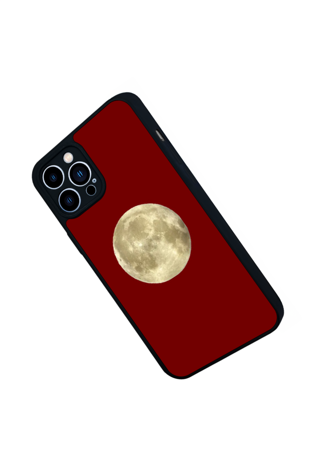 iPhone 12 Pro Max Uyumlu Kirmizi Tasarımlı Glossy Premium Kılıf