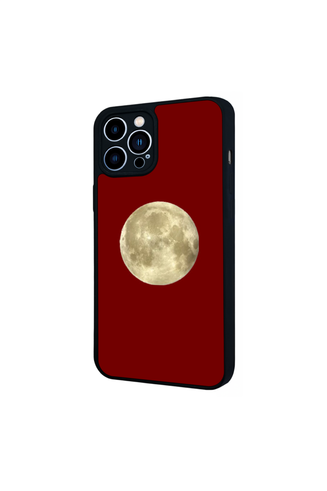 iPhone 12 Pro Max Uyumlu Kirmizi Tasarımlı Glossy Premium Kılıf