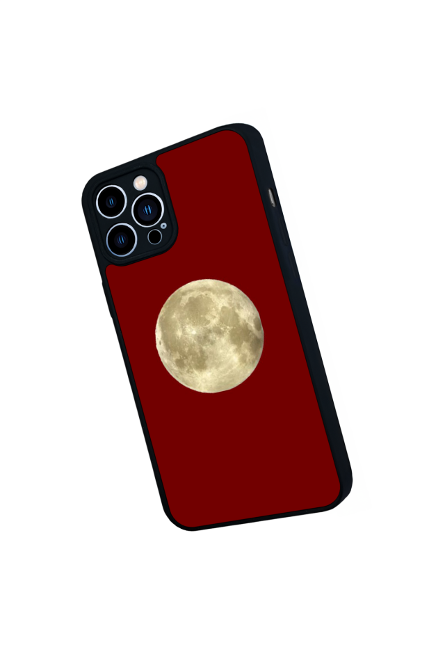 iPhone 12 Pro Max Uyumlu Kirmizi Tasarımlı Glossy Premium Kılıf