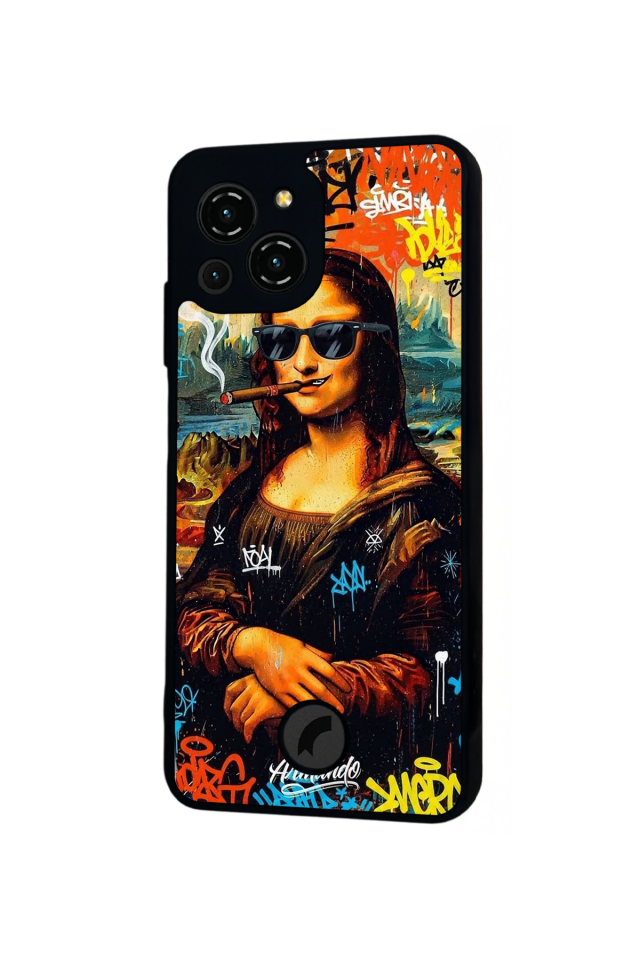 Reeder S23 Pro Max Uyumlu Monalisa Tasarımlı Glossy Premium Kılıf