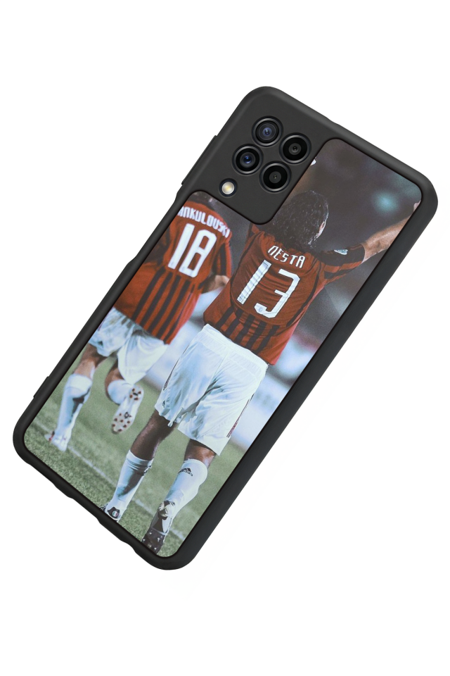 Samsung Galaxy M22 Uyumlu Nesta Tasarımlı Glossy Premium Kılıf