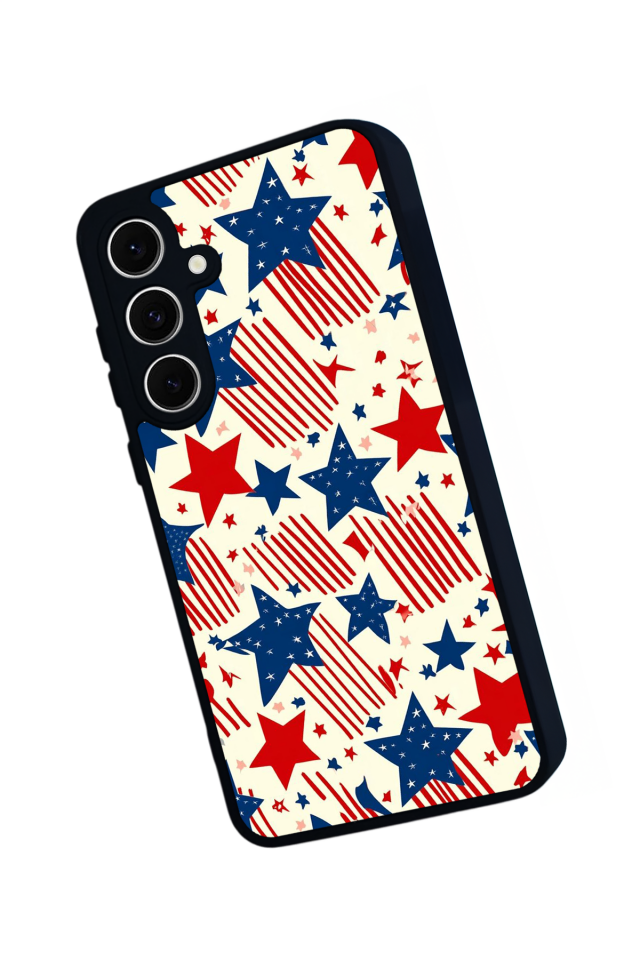 Samsung Galaxy A16 Uyumlu Retro Yildizlar Tasarımlı Glossy Premium Kılıf