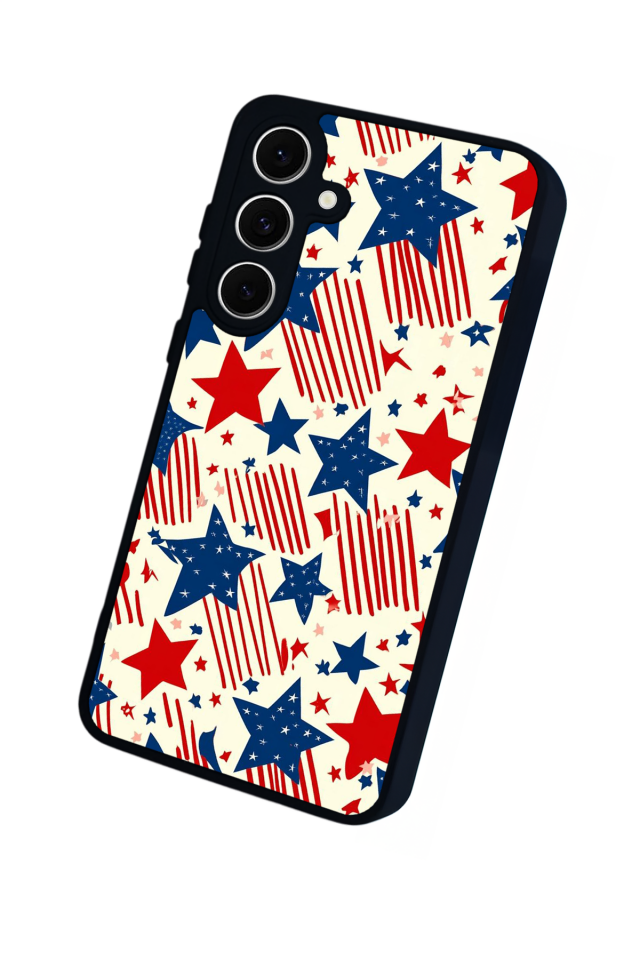 Samsung Galaxy A16 Uyumlu Retro Yildizlar Tasarımlı Glossy Premium Kılıf